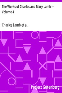 Cover of The Works of Charles and Mary Lamb — Volume 4 Poems and Plays — Edition Insights