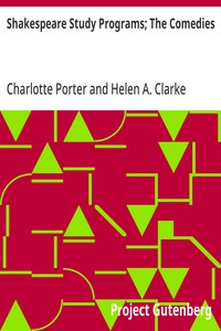 Cover of Shakespeare Study Programs; The Comedies — Text and Context