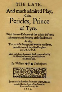 Cover of Pericles, Prince of Tyre — A Closer Reading