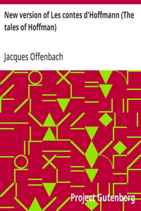 Cover of New version of Les contes d'Hoffmann (The tales of Hoffman) — Background and Themes