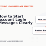 How to Start Account Login Messages Clearly