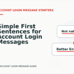 Simple First Sentences for Account Login Messages