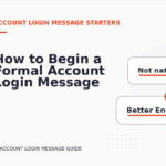 How to Begin a Formal Account Login Message