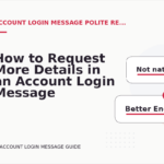 How to Request More Details in an Account Login Message