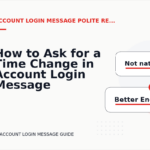 How to Ask for a Time Change in Account Login Message English