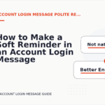 How to Make a Soft Reminder in an Account Login Message