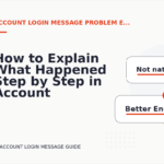 How to Explain What Happened Step by Step in Account Login Message English