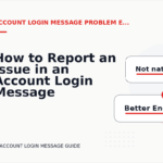 How to Report an Issue in an Account Login Message