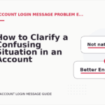 How to Clarify a Confusing Situation in an Account Login Message