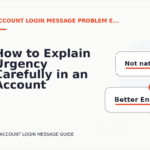 How to Explain Urgency Carefully in an Account Login Message