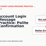 Account Login Message Practice: Polite Confirmation Examples