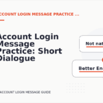 Account Login Message Practice: Short Dialogue Examples