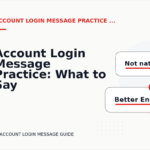 Account Login Message Practice: What to Say Instead