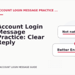 Account Login Message Practice: Clear Reply Patterns