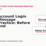 Account Login Message Practice: Before and After Corrections