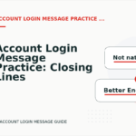 Account Login Message Practice: Closing Lines and Follow-Ups